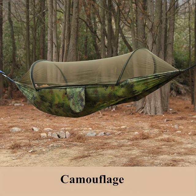 TEMU 1 Hamaca de Camping Automática con Mosquitero, Gran Ultraligera y Antimosquitos