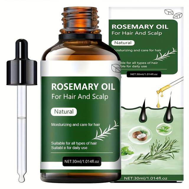 TEMU 100% Rosmarin-Haaroilpflege, sanft und lässt das Haar schöner und glatter aussehen