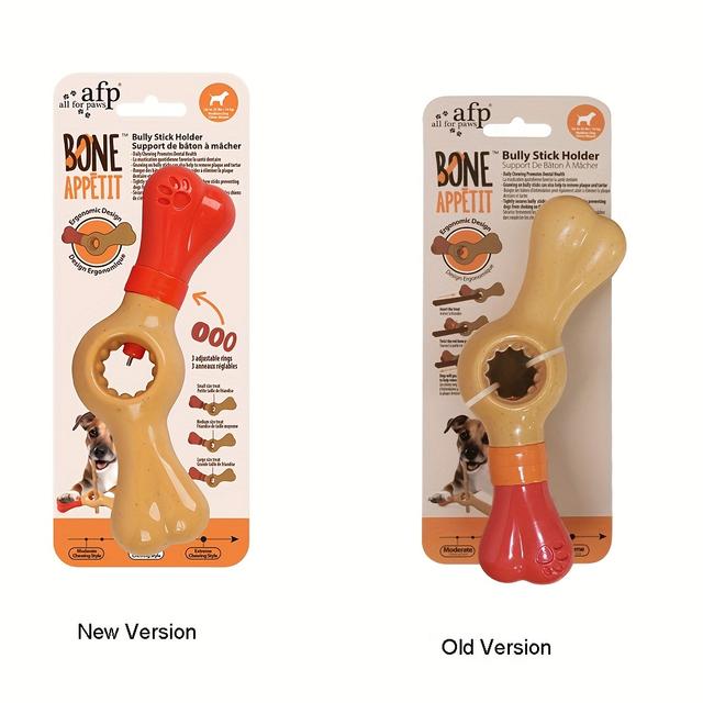 TEMU 강아지용 나일론 씹는 장난감 홀더 1개, 씹고 물기 위해 디자인됨.