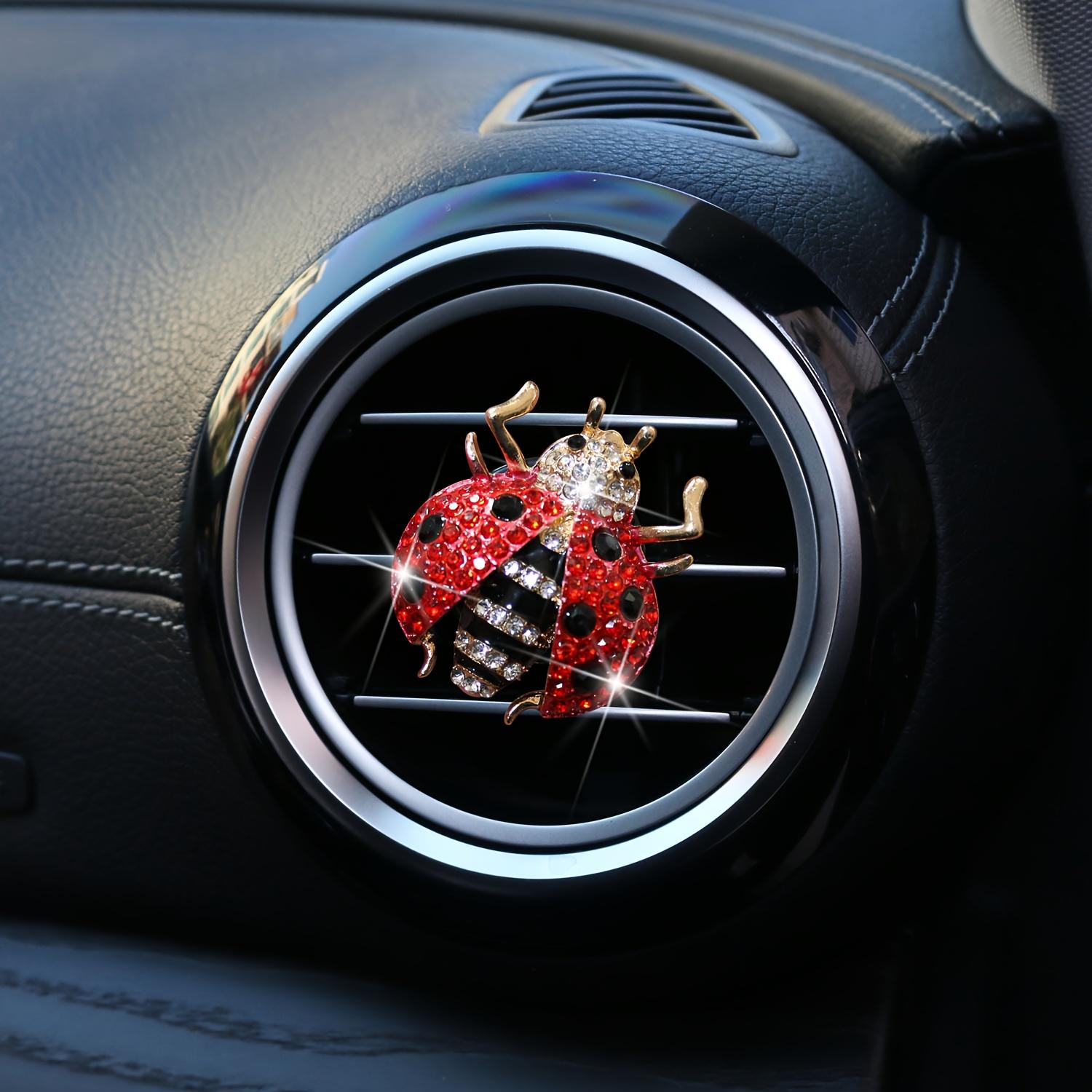 TEMU Alloy Rhinestone Car Air Vent Aromatherapy Clip, Rhinestone -star Floating Insect Perfume Air Conditioner Decoration Accessory Cute Insect Air Freshener Decorative Item