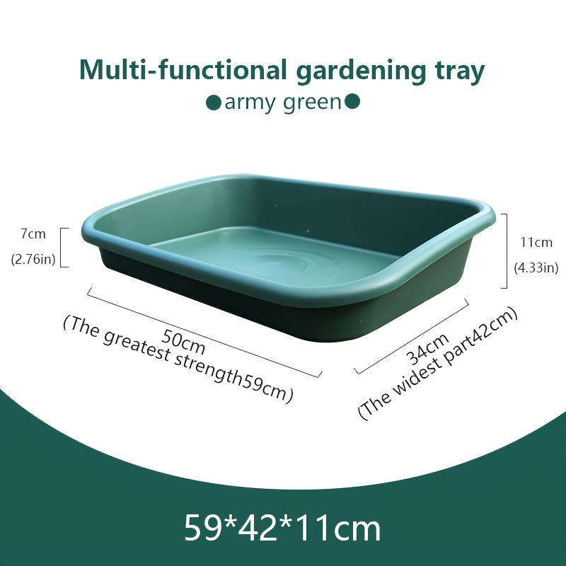 TEMU Garden Tray – Large Gardening Work Tray, Suitable For Potted Plants, Mixing Soil, Repotting, Succulent Display And Transport – Indoor/outdoor Plant Pot Tray