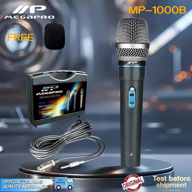 TEMU Mp-1000b/mp-688/, Includes Microphone Sponge, Wired Microphone, 7-meter Microphone Cable, Home K Song Audio Speech, Professional Dynamic Wired Handheld Microphone