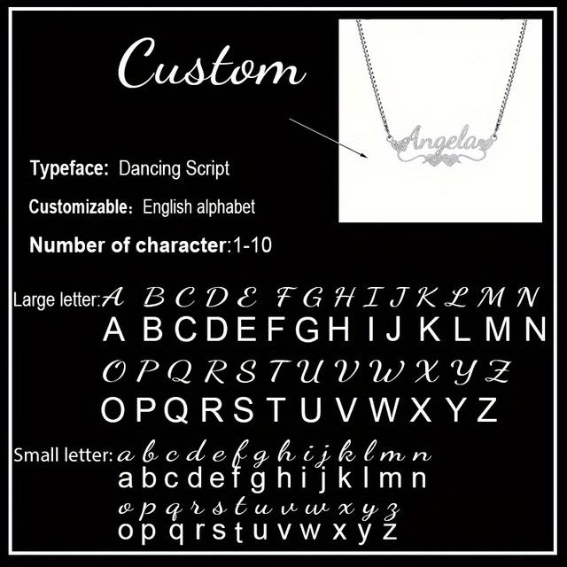 TEMU Personalized Heart-shaped Nameplate Pendant Necklace Made Of Stainless Steel With A Box Chain, Perfect Vintage Jewelry Gift For Women, Ideal For Birthdays, Weddings, Or As A Keepsake For Mothers