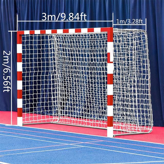TEMU 2er-Set Tragbare Handballnetze - Standardgröße, Langlebiges PE-Material für Indoor- & Outdoor-Training und Wettkämpfe