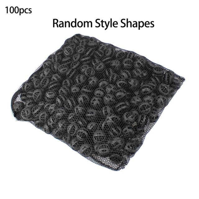 TEMU 50/100 Pond Filtrační Černé Akvarijní Bio-Filtrační s Houbovou Filtrační Míši 50 ks 1 palce, 100 ks 0,6 palce pro Akvarijní Rybí Nádrž Filtrační