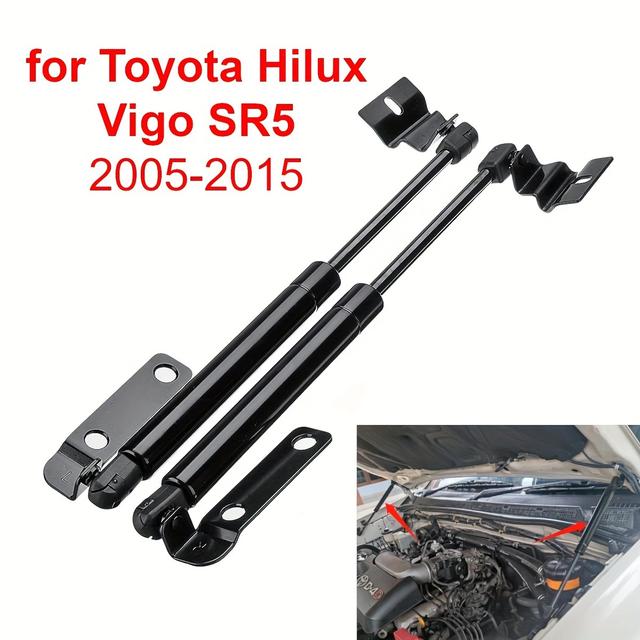 TEMU 2pcs For Hilux Sr5 2005-2015 Fortuner 2016-2019 Car Front Engine Cover Hood Gas Spring Arm Rod Shock Lift Struts Bar Support Damper