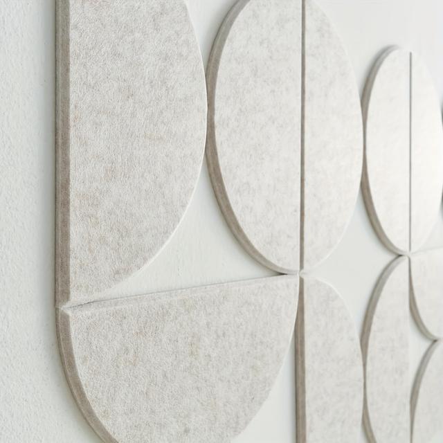 TEMU 12pcs Decorative Wall Panel Kit - Modern Minimalist Felt Tiles For Home Decoration, Large Wall Art