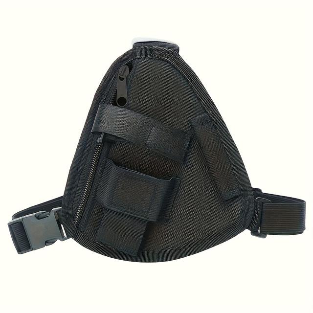 TEMU Multi-pocket Radio Chest Harness: For – Ideal For Hunting, Production , Construction Sites, And Other Places – Suitable For Camping, Hiking – 10l Capacity – Zip Closure – Durable Polyester Fabric