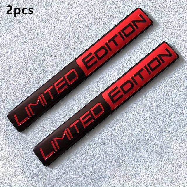 TEMU Set Of 2 3d Metal Badges For - Decals For Rear Trunk And Motorcycle Additions
