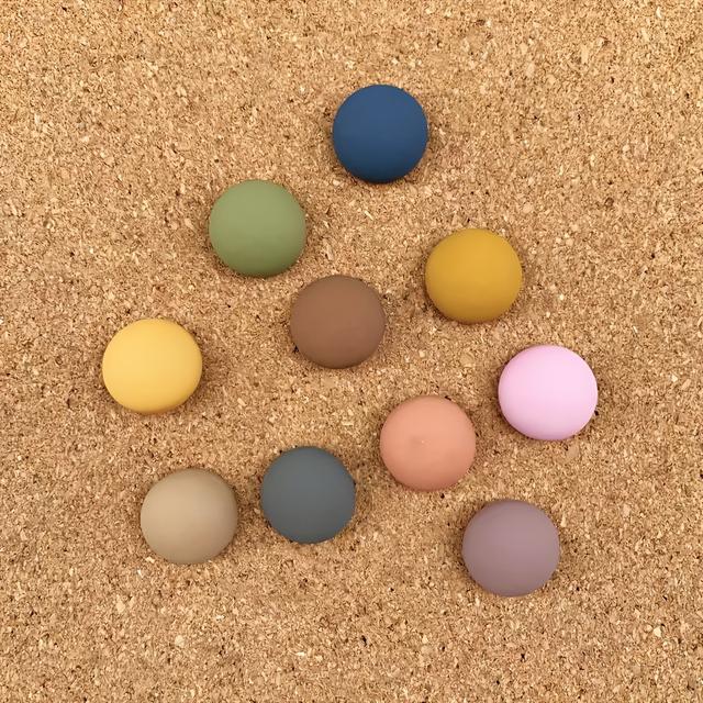 TEMU 10pcs/set Of Cute Polka Dot Fridge Magnets