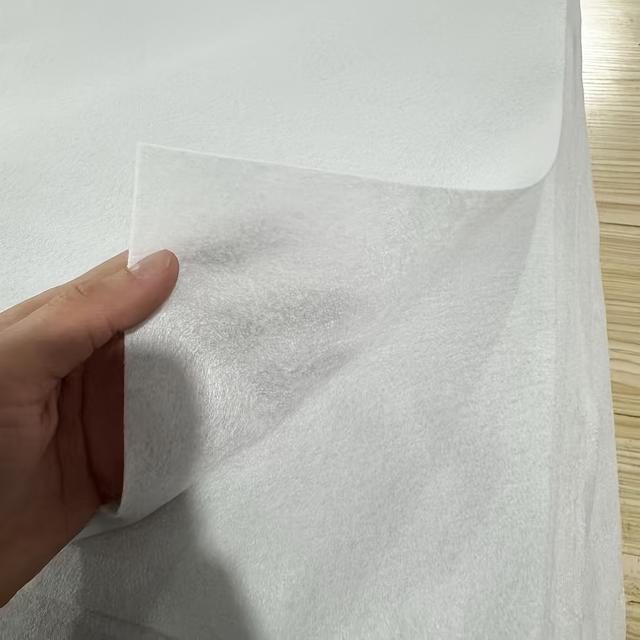 TEMU White Polyester Single-sided Fusible Interfacing Fabric, 80gsm Thickness, 50x100cm, Wallets, Bags, Coin Purses, Travel Bags, And Diy Craft Projects, Diy Wallet Making