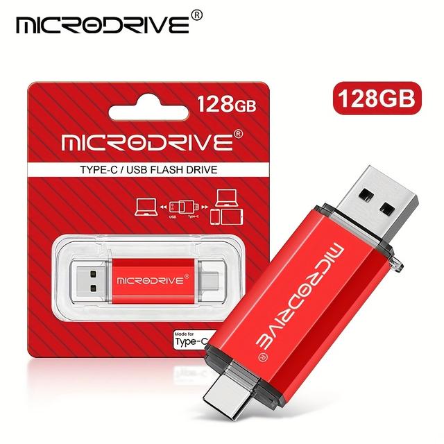 TEMU Microdrive Usb-c 2.0 Flash Drive 128gb/64gb/32gb - Otg Data Transfer, , For Laptops/pcs/ , Reliable Photo & Movie Storage, Laptop Storage, , Durable Construction