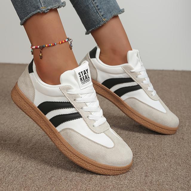 TEMU Women's Casual Sporty Trendy Versatile Daily Wear For Shopping, Students, Outdoor, And Road Casual Sports, Women Shoes, Sneakers