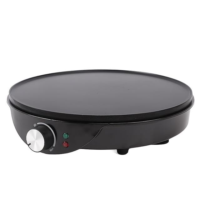 TEMU 1pc Compact Pancake Maker With Brush And Dispenser, Adjustable Temperature, Coating, Making Egg Pancakes And Omelets, Ideal For Parties, |compact Pancake Maker|durable Construction, Pancake Maker