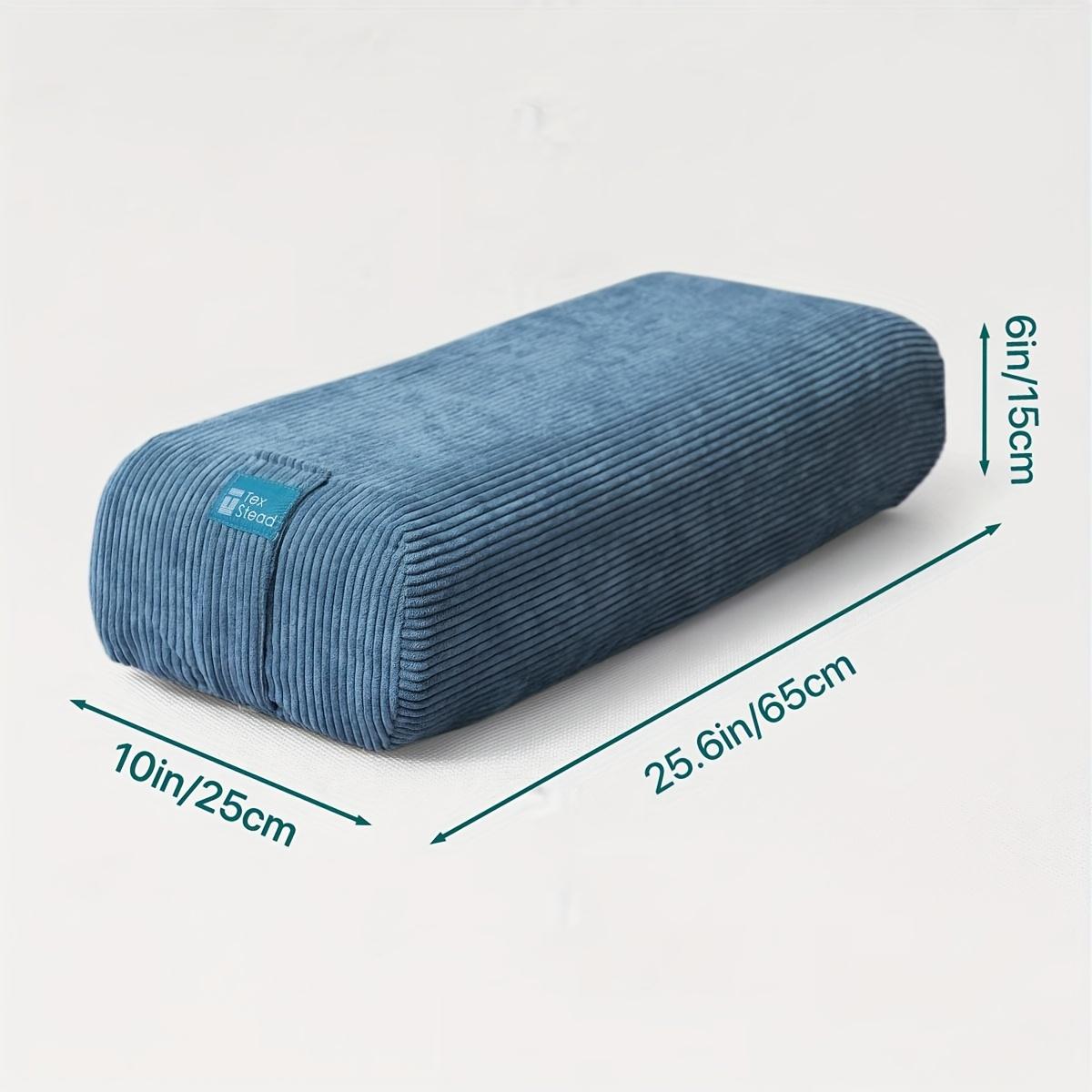 TEMU Yoga Bolster - A Lengthy Supportive Cushion Ideal For Yoga And Floor Sitting - Features A Built-in Handle For And A Cover That Machine Washed