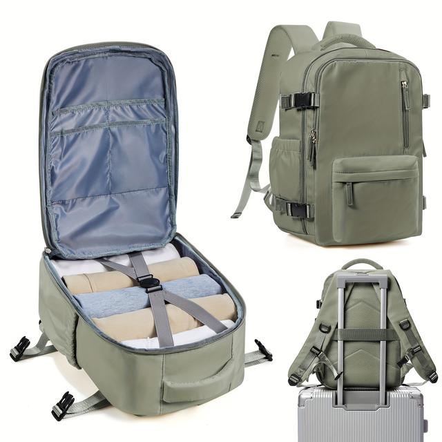 TEMU Black Ryanair Carry-on Seat Duffel Bag, New Model Easyjet Travel Backpack, Backpack, Carry-on Luggage, Casual Daypack, Suitable For 14-inch Laptop