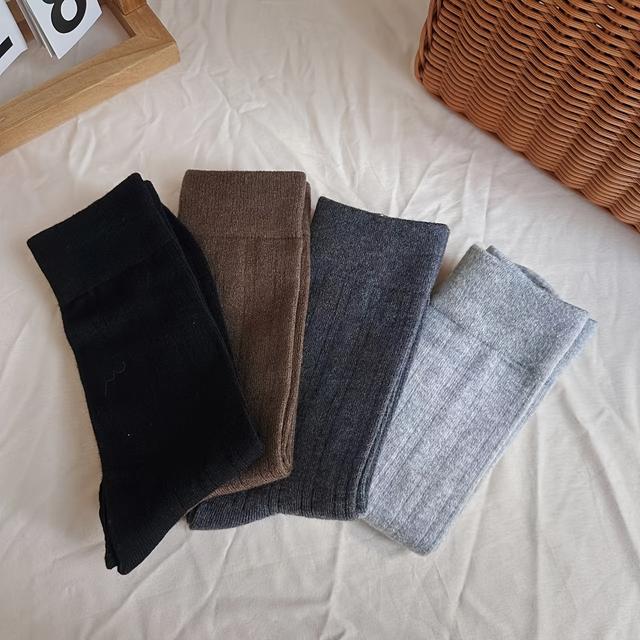 TEMU Kashmirstrumpor för Män till Höst och Vinter, Tjocka och Kalla Mid Tube-strumpor, Långa Tube-strumpor, Mångsidiga Strumpor för Män på Vintern