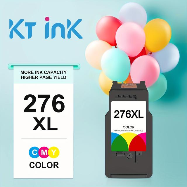 TEMU Kt Ink Pg275xl Black And The Cl276xl Color Replacement For Pg275xl Cl276xl Works For Ts3520 Ts3500 Tr4720 Tr4700 Tr4722 Printer