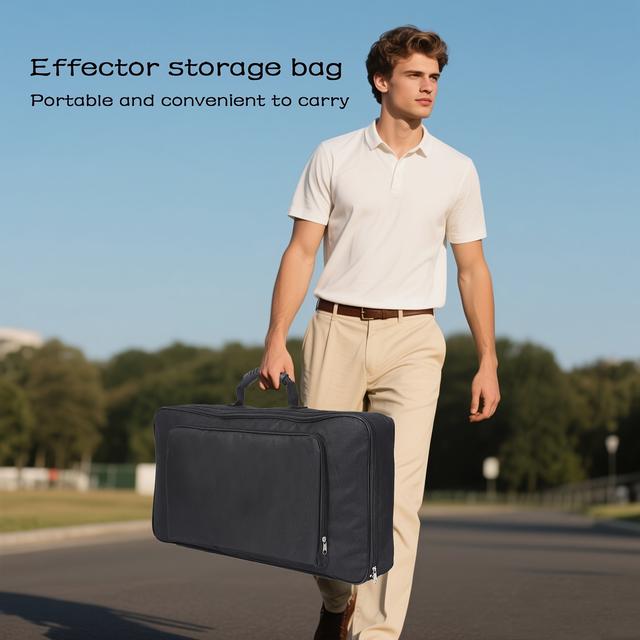 TEMU A Large Portable Oxford Cloth Effectors Storage Case, Which Can Hold Guitar Pedals And Other Effectors