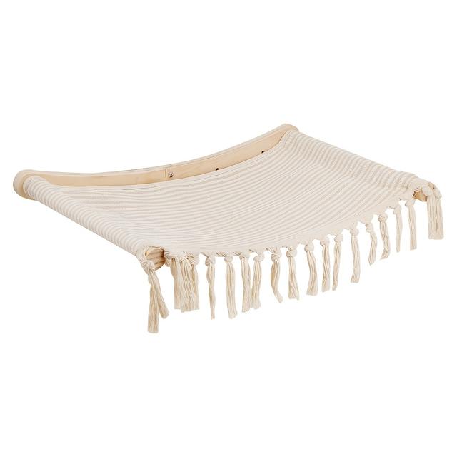 TEMU Amaca per in Poliestere con Nappa - Facile da , Sospeso con Design Macramé per , per il Relax e il Sonno, Amaca da Finestra per