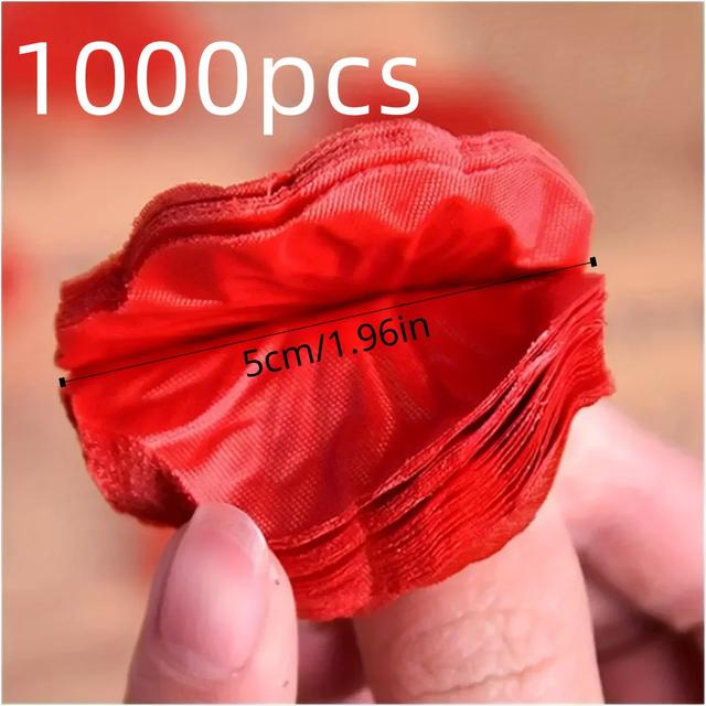 TEMU A Artificial Rose Petals In Red, Perfect For Romantic Decorations For Weddings And Valentine's Day Gifts