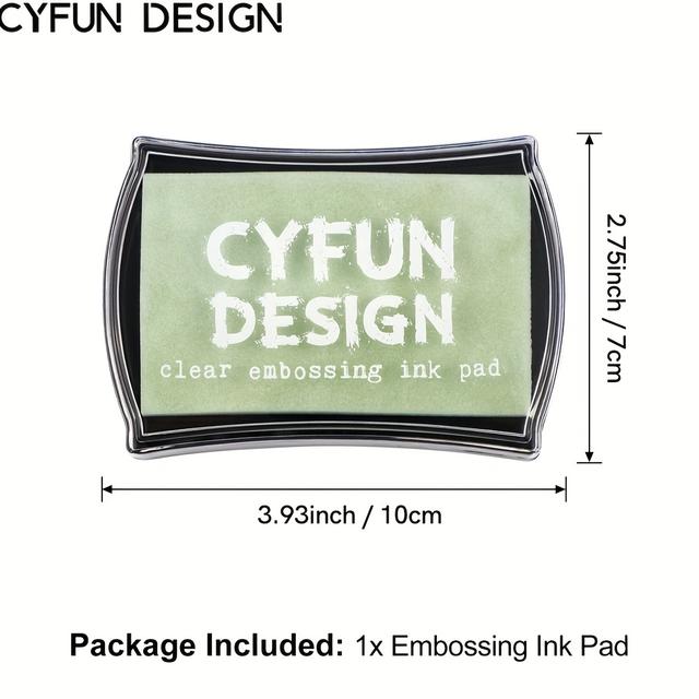 TEMU DESIGN de Tinta para Estampado Transparente para DIY, Planificadores, y Tarjetas, Efectos de Estampado en Caliente y de Imágenes con