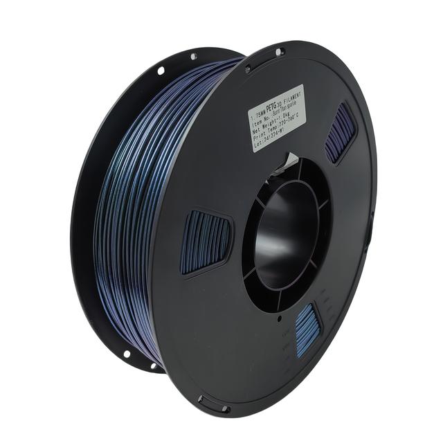 TEMU Filament do druku , PETG 1.75 mm, wykonany z materiału, o dokładności wymiarowej +/- mm, materiał do druku 3D zmieniający , 1 kilogram (2.2 funta), materiał Chameleon zmienia pod wpływem światła