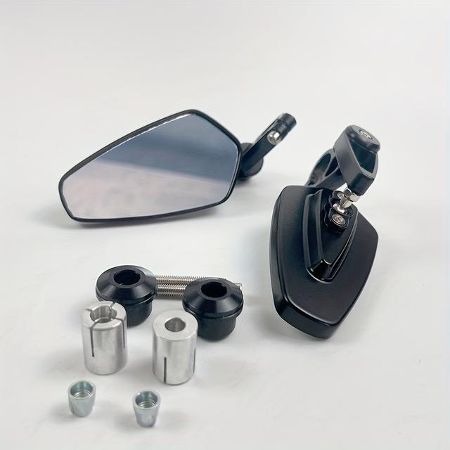 TEMU Handlebar Mirror Universal Retro Motorcycle Rearview Mirror 7/8" 22mm Stem End