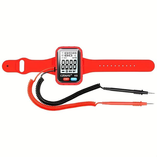 TEMU 1pc Wearable Wristband With A Digital Multimeter Tester That Can Measure Dcv, Acv Resistance Continuity, Compact And Portable