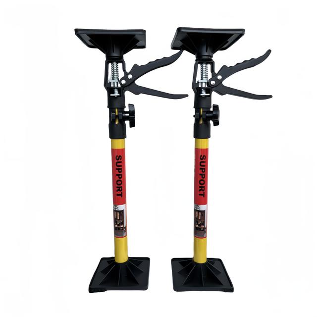 TEMU ก้านรองรับแบบยืดหดได้ 2 อัน ปรับความสูงได้ตั้งแต่ 19.7 นิ้ว ถึง 49.3 นิ้ว - แข็งแรงสำหรับตู้เสื้อผ้า, ตู้เสื้อผ้า, กระจกและอ่างล้างหน้าห้องน้ำ, ความจุ 88 ปอนด์, สีเหลืองและสีดำ