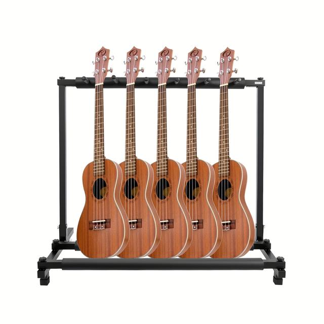 TEMU Support d'affichage pour guitare à 5 têtes, porte-guitares multiples, support de rangement pour instruments, idéal pour les de de guitare, les magasins de guitares, les de guitares ou autres