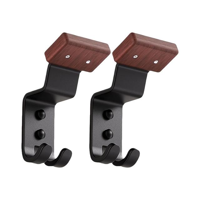 TEMU オートバイ用ヘルメットホルダー、固体木材と強力な鋼材デザインヘルメットウォールマウント、オートバイ用ヘルメットハンガー、オートバイ用アウトドアウェア
