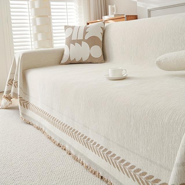 TEMU オール対応ペットリーソファカバー - 滑り止め、洗濯機で洗えるリビン、ベッドルーム、オフィスデコ用カウチター