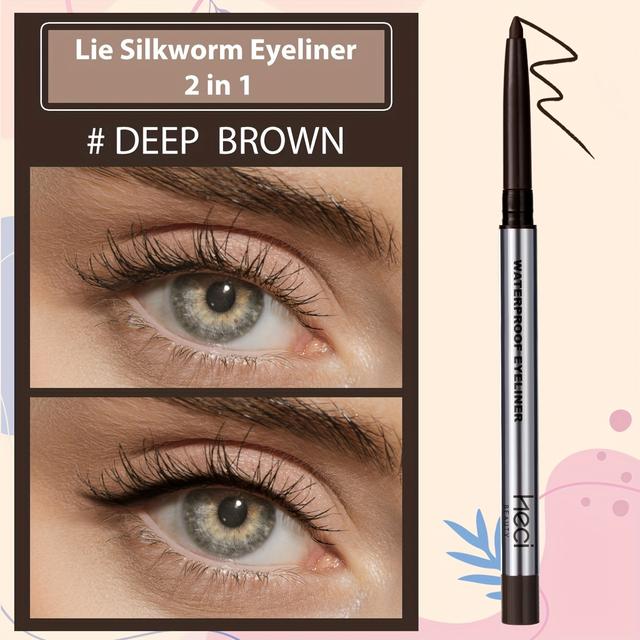 TEMU Waterproof Eyeliner Gel Pen For Sensitive Eyes, Long-lasting, Quick-dry, , Matte Gel Cream Formula, & Beginner Friendly Eyeliner Pencil, Matte Creamy Texture Eye Makeup