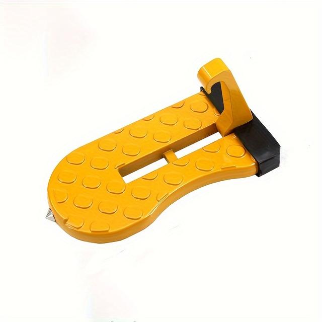 TEMU Összecsukható Autótető Rögzítési Lépcső, Univerzális Ajtólépcső Kapocs, Segédjáró Alumínium Ötvözet Biztonsági Kalapács, RV Lépcsők