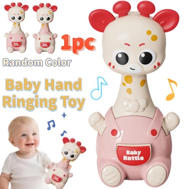 TEMU Vibrerande handklocka leksak för bebisar, för sensorisk & hörselutveckling - Greppträning, lugnande stimulering med färgglad ABS-, födelsedagspresent för spädbarn & småbarn 0-3 år