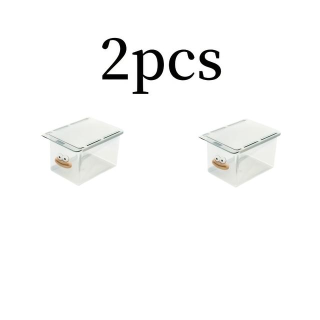 TEMU A Transparent Storage Box With Drawer Style Under /2/3/4 Mirror Cabinet, Suitable For Storing Cotton Pads, Cotton Swabs, Cosmetics, And Small Additions In The Bathroom Vanity