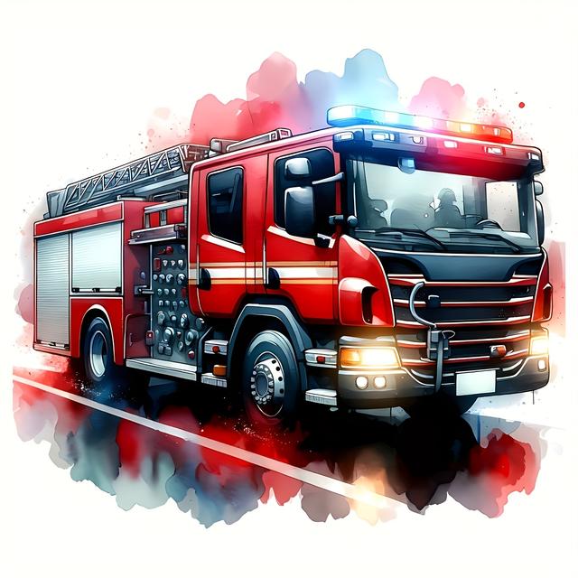 TEMU 3pcs Fire Truck Iron-on Vinyl Transfer Stickers - Vibrant Design, Diy T-shirts, Pillows, Jeans | Stylish Decals For Fashion Enthusiasts