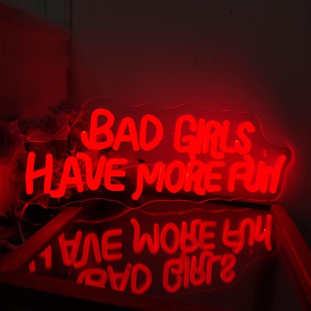 TEMU Liuyang Neon Sign - " Fun" Led Wall Decor With Usb Power, Vibrant Red, Ideal For Bedroom, Living Room, Game Room, Bar, Office, Party, Nightclub, Christmas Gift, Neon Light Wall Art