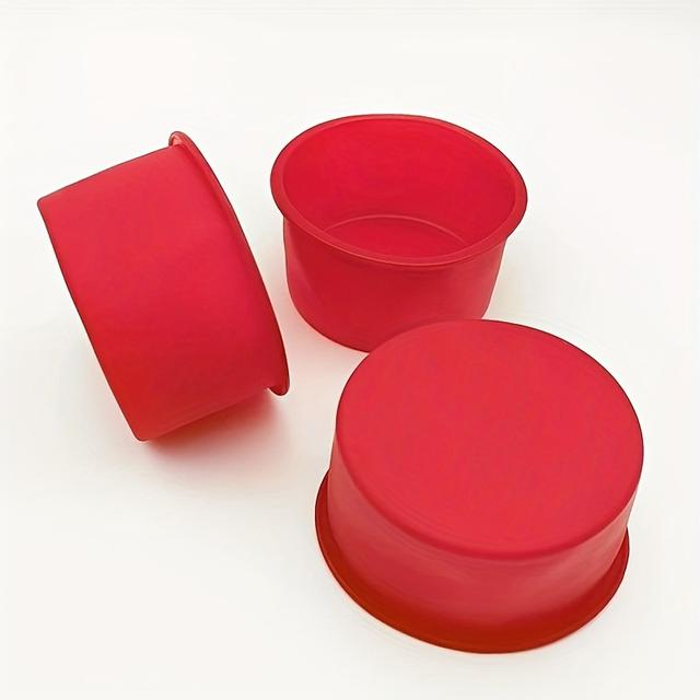 TEMU 3/6 ks kulatých silikonových forem na dorty, silikonové pekáče pro, Qifeng nástroje na mletí moussu