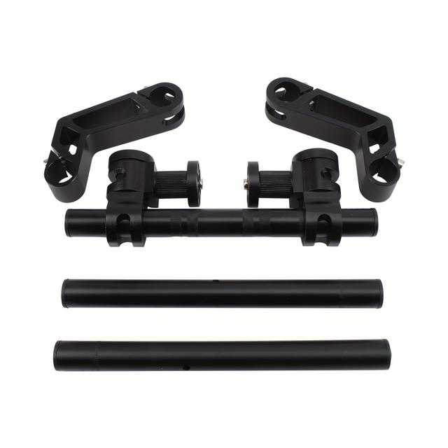 TEMU Motorcycle 7/8 Inch 22mm Cnc Handlebar Removable Adjustable Steering Handlebar System Universal Dirt Bike Off-road Motorcycle Scooter