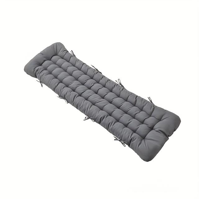 TEMU 1pc Contemporary Ergonomic Chair Cushion - Durable Polyester With Grid Pattern, Comfortable High-back Support For Home, Car, Or Cabin - Machine Washable, Use, Fits Most Chairs, Chair Cushion