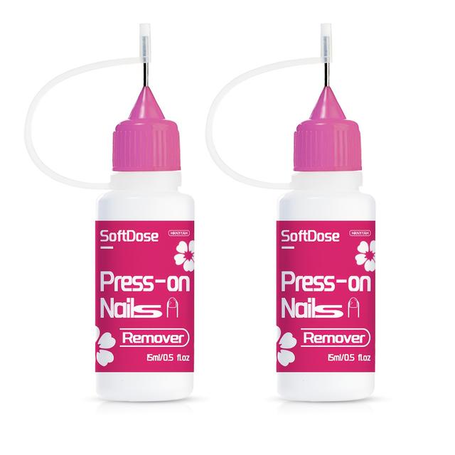 TEMU 2pcs Upgraded Formula Nail Glue Remover, Moisturizing & Care, No Damage Formula For Gel, Acrylic Nails & Nails, Suitable For Removing Nails