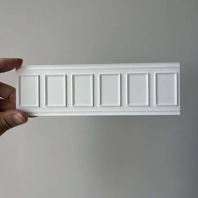 TEMU Panele ścienne w 1:12 - Miniaturowe meble w stylu nordyckim, odpowiednie do modeli domów / materiały do rękodzieła