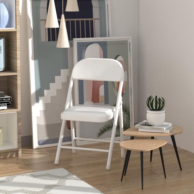 TEMU Installed Office Chair, Visitor Chair, Reception Chair, Lounge Chair Fits Curved Back, With Seat Cushions, Soft Backrest, Easy To Clean, Bearing 175kg In White