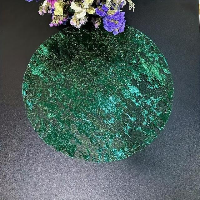 TEMU 12/24/50/100 Grüne Folien-Tischsets für Esszimmerdeko, Küche und Wohnzimmer - Ideal für Schulbeginn, Geburtstagsfeier, Hochzeit, Valentinstag und Weihnachten