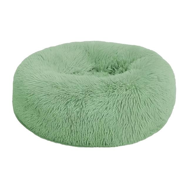 TEMU Cozy Cat Bed With Non-slip Bottom, Round Polyester Pet Nest For Kittens And Small Cats, Enclosed Winter , Soft Plush Filling, Indoor Use, Cat Bed | Bed Cats | Gentle Bed, Pet Beds For Cats
