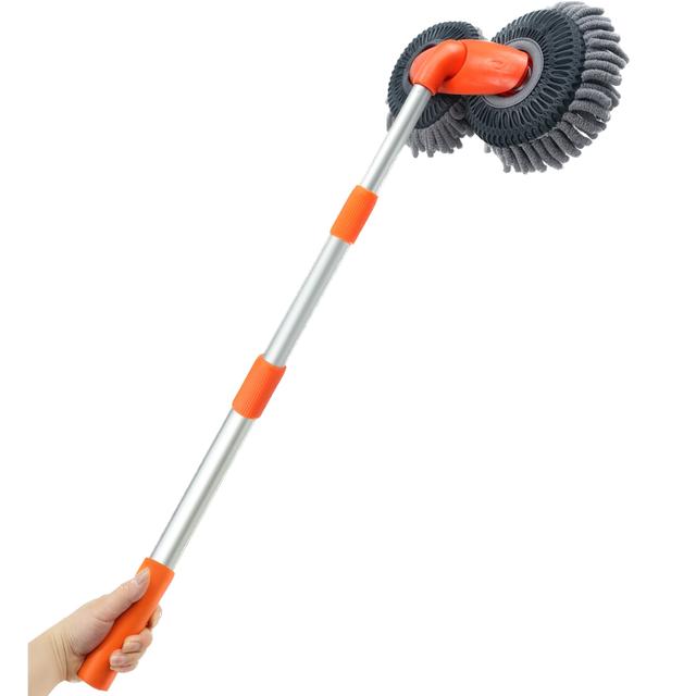 TEMU Car Wash Brush Mop Kit, Mitt Sponge With Handle Car Cleaning Supplies Kit, Duster Washing Car Tools, Head Mop, Car Care Kit Of Scratch-free Replacement Head For Car Rv Truck