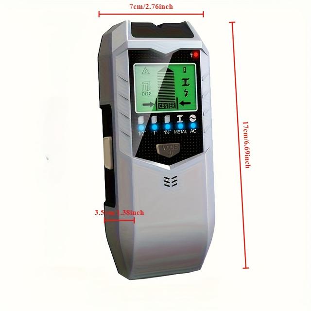 TEMU Nowy detektor metalowy SH402 pięć w jednym do ścian, mierzy metal, prąd, przewody i środek drewna