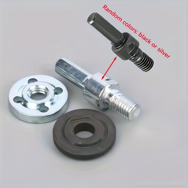 TEMU 3pcs/set Angle Grinder Conversion Adapter Kit, Ideal For Manual-to-electric Converter, Multi-functional Tool Adapter.